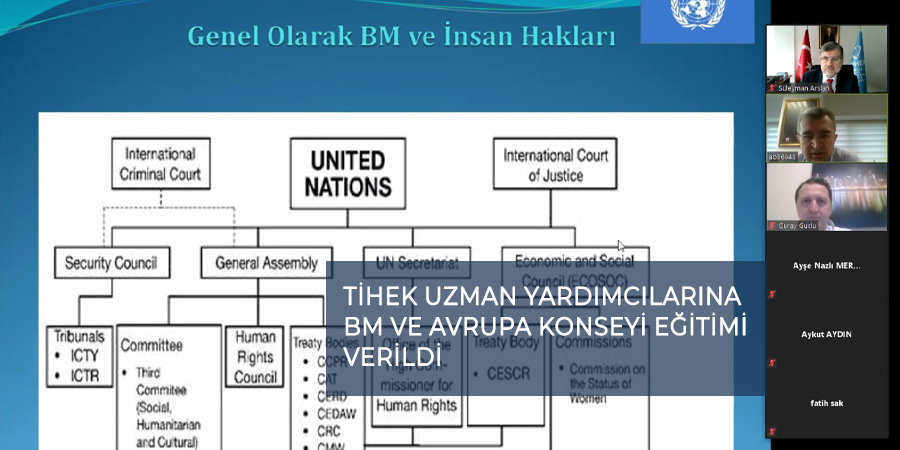 TİHEK Uzman Yardımcılarına BM ve Avrupa Konseyi Eğitimi Verildi