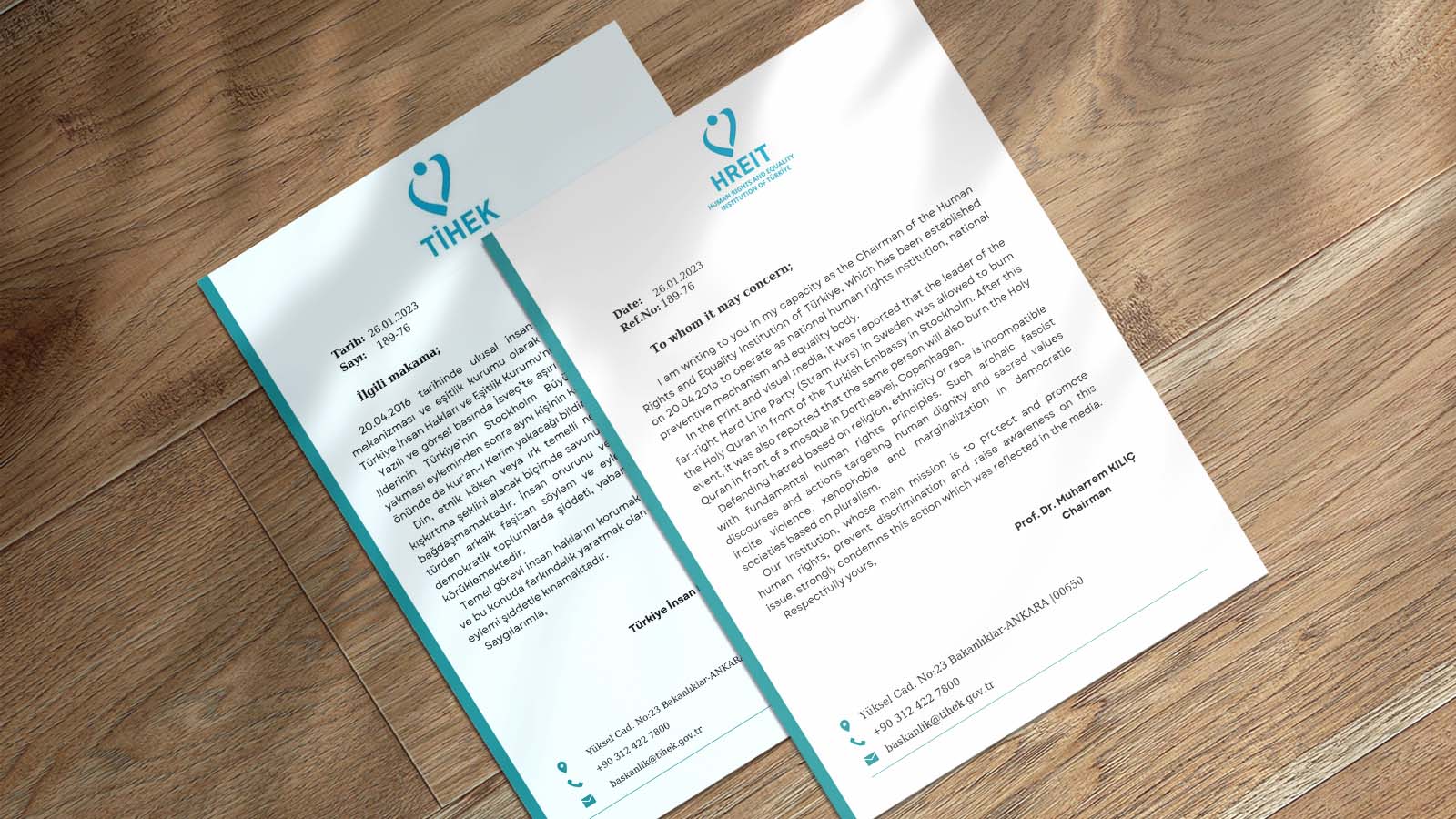 Official Letter to Peer National Human Rights Institutions Regarding the Increasing Islamophobic Acts