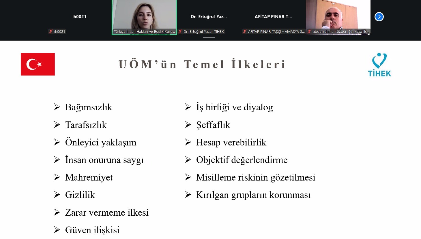 Ulusal Önleme Mekanizması Görevi Kapsamında Hekimlere Yönelik Eğitim Gerçekleştirildi