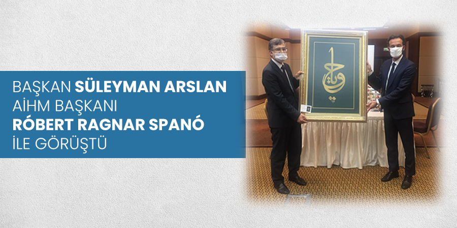 TİHEK Başkanı Süleyman ARSLAN, AİHM Başkanı Róbert Ragnar Spanó ile Görüştü