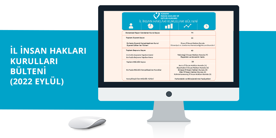 İl İnsan Hakları Kurulları 2022 Eylül Bülteni