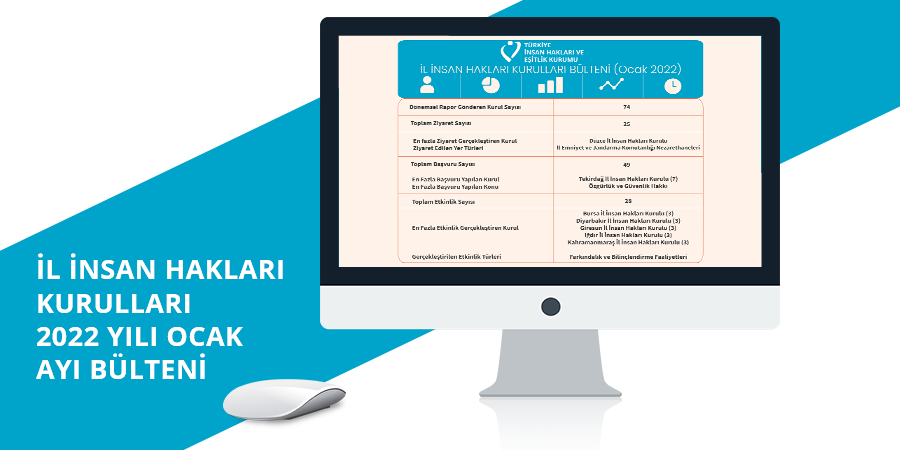 İl İnsan Hakları Kurulları 2022 Yılı Ocak Ayı Bülteni