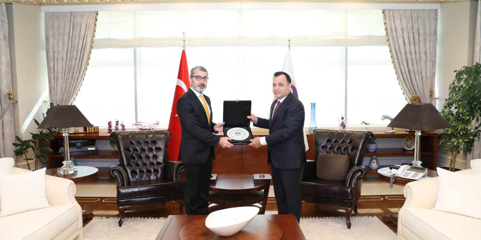 Başkanımız Prof. Dr. Muharrem Kılıç, Anayasa Mahkemesi Başkanı Prof. Dr. Zühtü Arslan'ı Ziyaret Etti