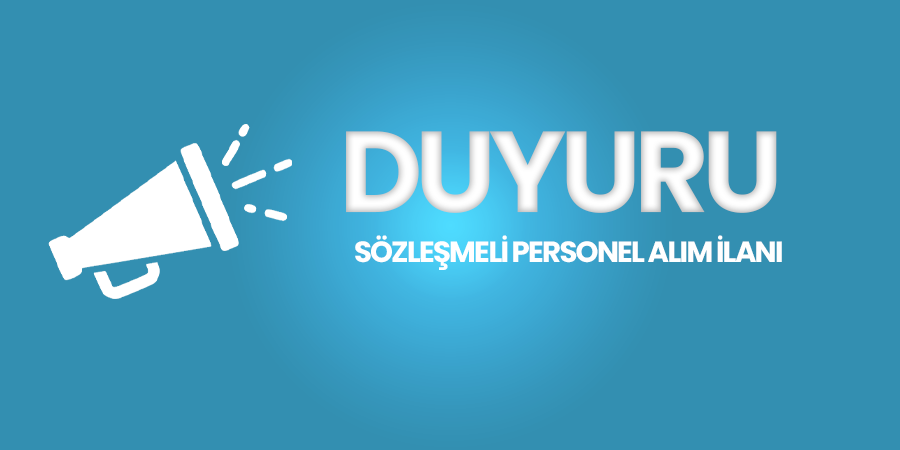 Sözleşmeli Personel Alım İlanı