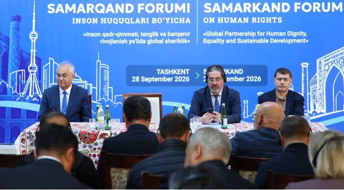 TİHEK Başkanı Vasip ŞAHİN 5. Semerkant İnsan Hakları Forumu Kapanış Oturumuna Katıldı