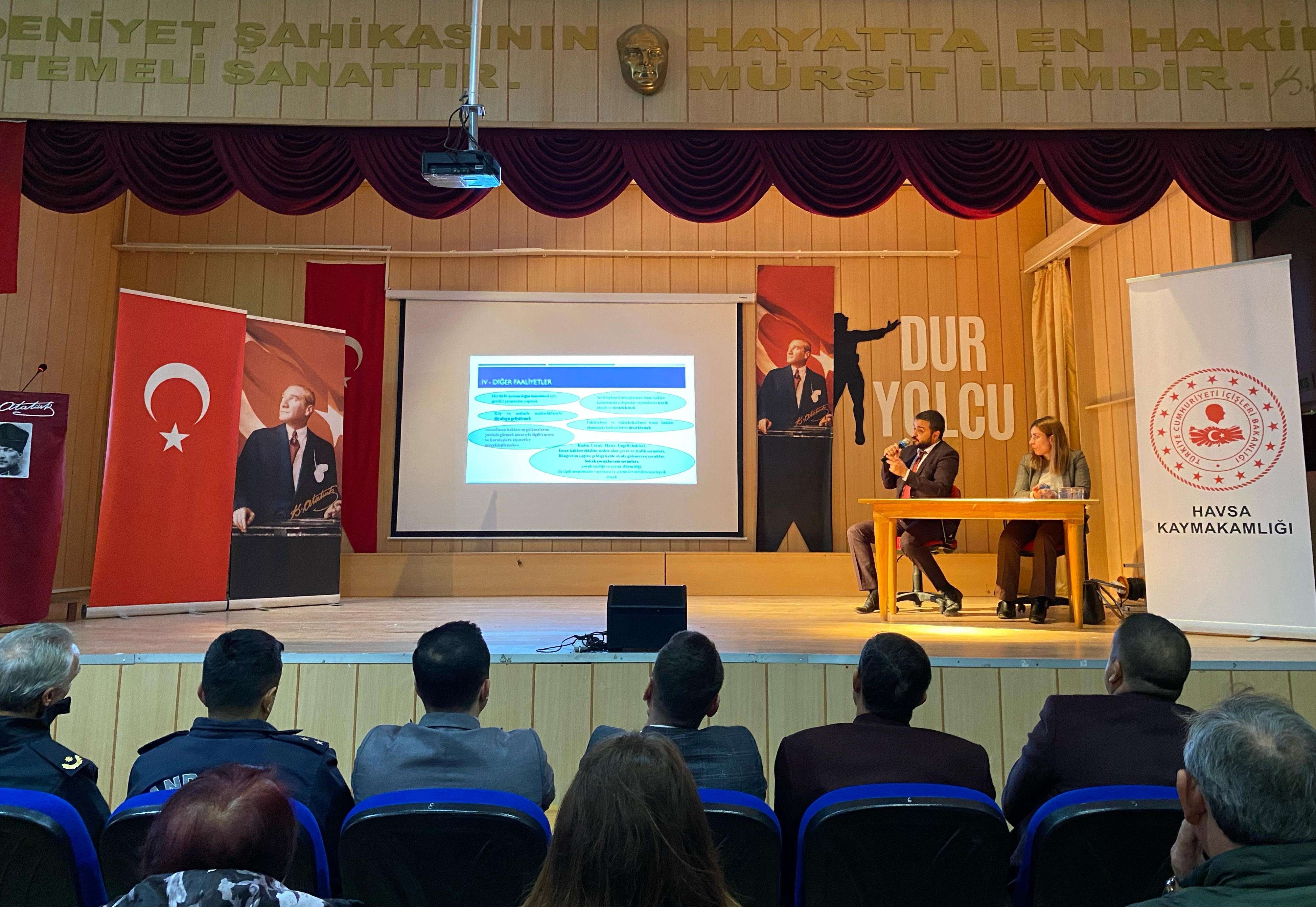 Havsa İlçe İnsan Hakları Kurulu Üyeleri ile Toplantı