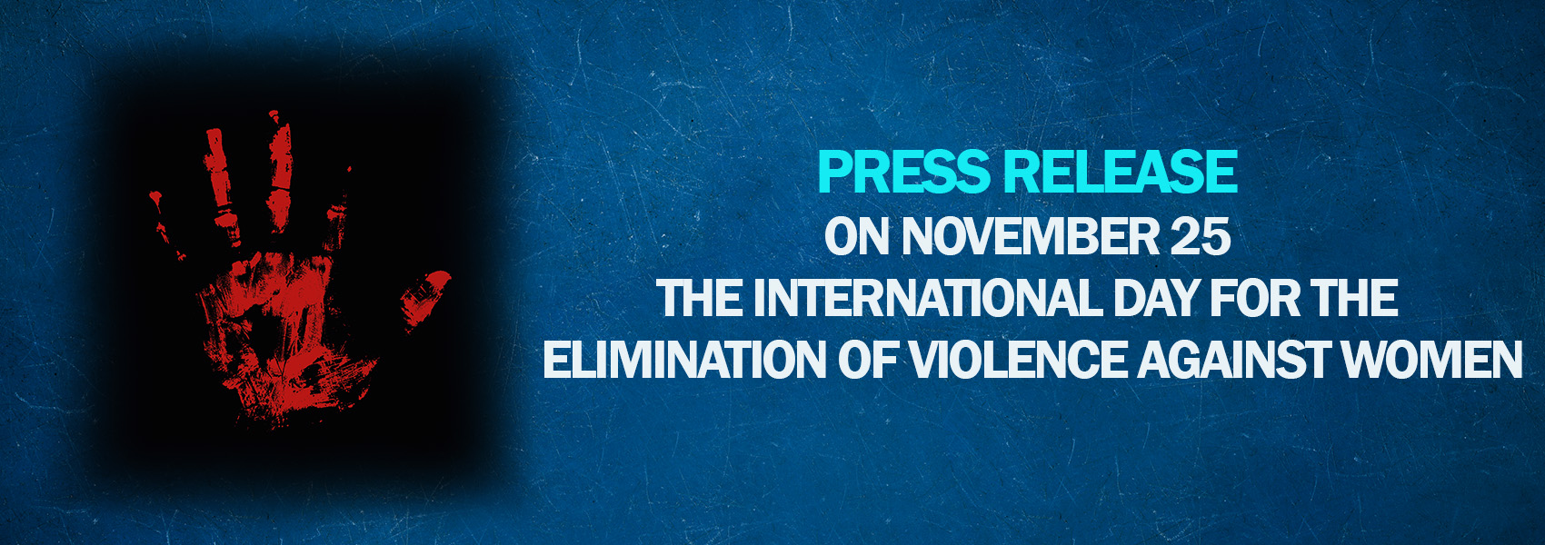 Press Release on November 25 The International Day for the Elimination of Violence Against Women