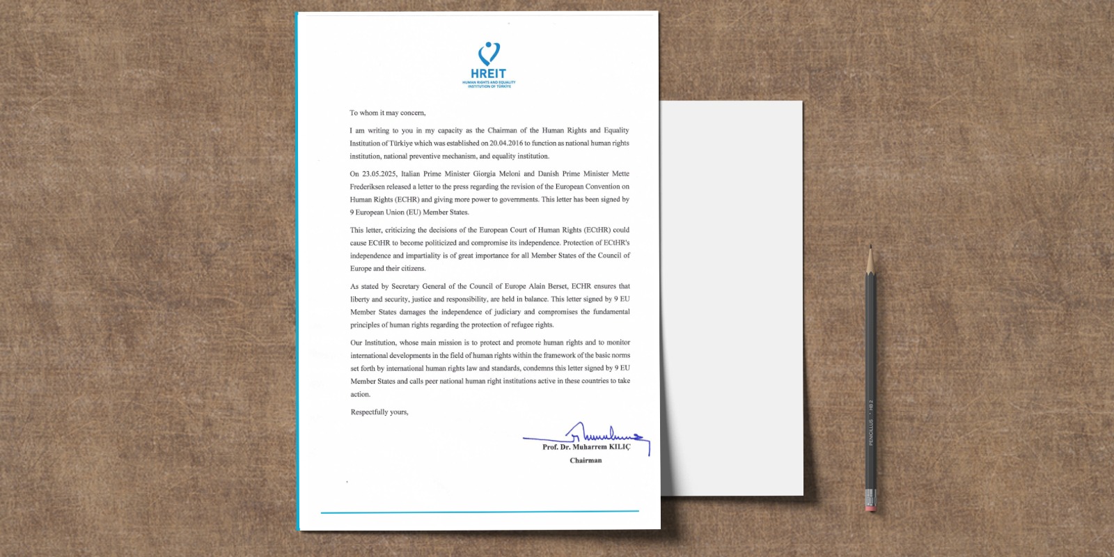 Official Letter to National Human Rights Institutions of 9 European Union Countries