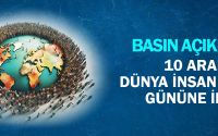 10 Aralık Dünya İnsan Hakları Gününe İlişkin Basın Açıklaması