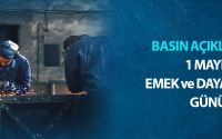 1 Mayıs Emek ve Dayanışma Günü Basın Açıklaması 