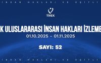 Periyodik Uluslararası İnsan Hakları İzleme Bülteni (01.10.2025 – 01.11.2025)