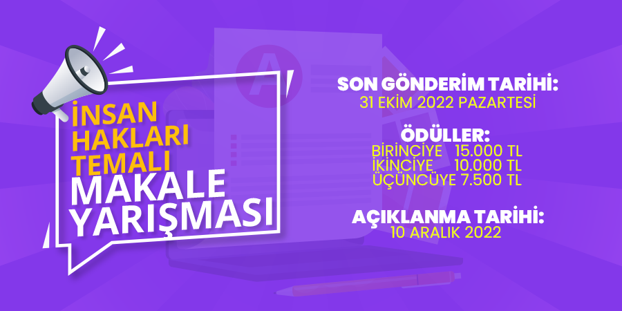 Kurumumuz Tarafından Makale Yarışması Düzenleniyor