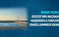 Düzce’nin Akçakoca İlçesinde Haşemayla Havuza Girilmesinin Engellenmesi İddiaları Hakkında Basın Açıklaması