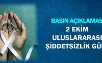 2 Ekim Uluslararası Şiddetsizlik Günü Basın Açıklaması