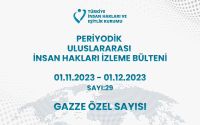 Periyodik Uluslararası İnsan Hakları İzleme Bülteni (01.11.2023 - 01.12.2023)