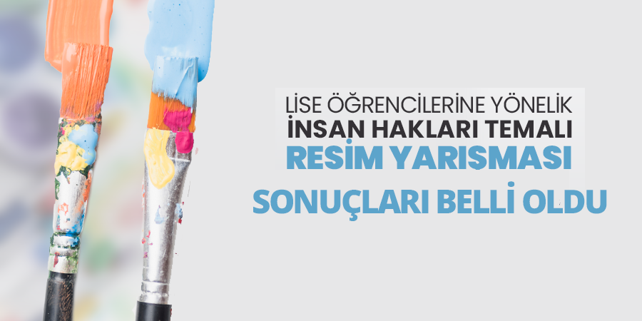 İnsan Hakları Temalı Resim Yarışması Sonuçları Belli Oldu