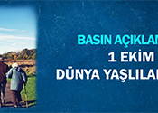 1 Ekim Dünya Yaşlılar Günü Basın Açıklaması