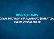 Sosyal Medyada Yer Alan Nazi Sempatizanı Eylem Ve Söylemlere İlişkin Basın Açıklaması 