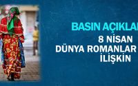 8 Nisan Dünya Romanlar Gününe İlişkin  Basın Açıklaması