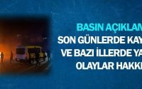 Son Günlerde Kayseri’de ve Bazı İllerde Yaşanan Olaylar Hakkında Basın Açıklaması