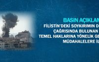 Filistin’deki Soykırımın Durdurulması Çağrısında Bulunan Kişilerin Temel Haklarına Yönelik Gerçekleştirilen Müdahalelere İlişkin Basın Açıklaması